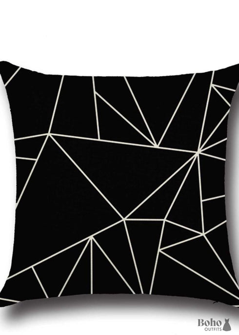 Black Throw Pillow